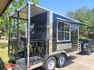Inspected and Approved 2022 8' x 17' Lightly Used BBQ Trailer with Porch.