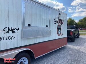 Turnkey - 2018 - 8.5' x 24' BBQ Concession Trailer Mobile Kitchen w/ Bathroom & Porch