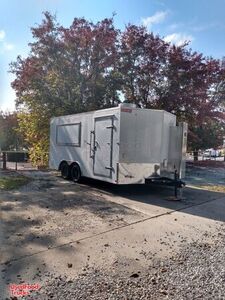 NEW 2020 - 8.5' x 16' Mobile Kitchen Concession Trailer w/ Pro Fire Suppression.