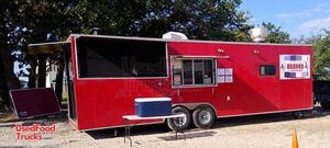 2017 - 28' Barbecue Food Concession Trailer with Semi Enclosed Porch