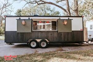 2016 7.5' x 21' Kitchen Food Trailer with Fire Suppression System | Concession Trailer