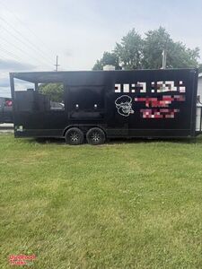 Well Equipped - 2024  8.5' x 17' Barbecue Food Concession Trailer with 7' Porch