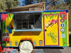 Completely Refurbished Turnkey 2006 - 6.5' x 12' Shaved Ice Trailer.