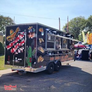 2022 - 8' x 18' Food Concession Trailer Mobile Vending Trailer.