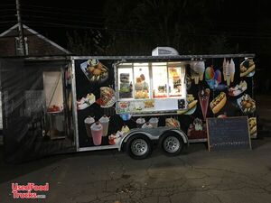 2021 - 7' x 16' Mobile Street Food and Ice Cream Concession Trailer