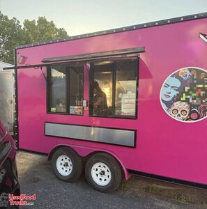 New and Never Used - 2025 8' x 16' Kitchen Food Concession Trailer with Fire Suppression