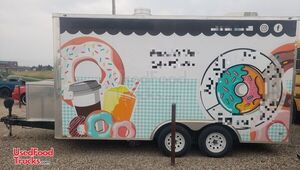 2024 8.5' x 16' Mini Donut Concession Trailer Mobile Vending Unit