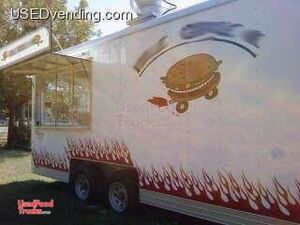 20 Ft. Wells Cargo Concession Trailer with 3 Serving Windows 
