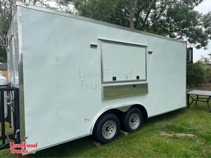 2023 - 8.5' x 18' Enclosed Kitchen Food Concession Trailer with Pro-Fire