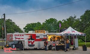 Turnkey - 2022 8' x 26' Wood Fired Pizza Concession Trailer with Cold Storage