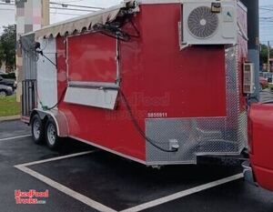 2023 8.5 x 22' Kitchen Food Concesssion Trailer with Porch + Pro Fire System