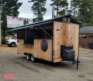 Lightly Used 2020 Custom-Built 8' x 17' Barbecue Food Trailer.