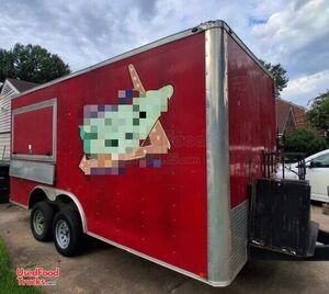 2018 8' x 16' Kitchen Food Concession Trailer with Pro Fire System