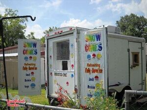 12 x 7 Tandem Axle Shaved Ice Concession Trailer