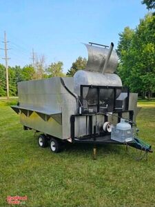 2005 16' Custom Dual Axle BBQ Catering Trailer w/ Smoker