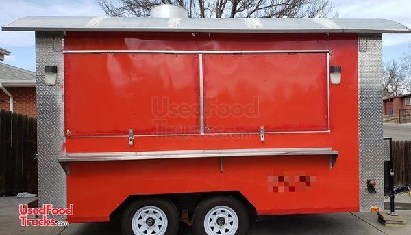 Lightly Used 2018 - 8' x 13' Mobile Kitchen / Permitted Food Concession Trailer