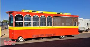 32' Chevrolet Trolley Bus Vintage Trolley Streetcar to Partial Food Truck  Cablecar  Conversion
