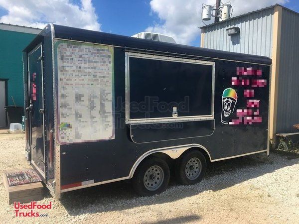 2018 - 8.5' x 16' Shaved Ice Concession Trailer