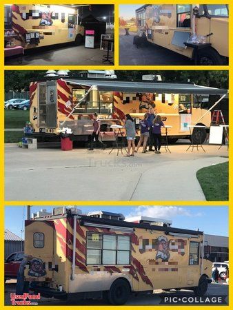 Mobile Food Business with GMC Step Van Kitchen Food Truck & Pace Concession Trailer.