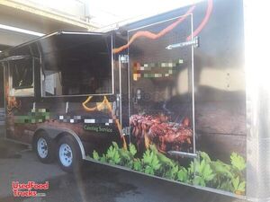 All Stainless Steel 22' Food Concession Trailer w/ Pro Fire Suppression System