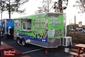 Used 7' x 16' Ice Cream & Churros Trailer with Pro-Fire Suppression System.