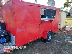 6.5' x 12' Food Concession Trailer/ Mobile Kitchen Unit with Slightly Used Equipment.