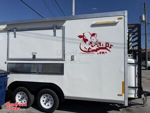 2023 - 6' x 14' Food Concession Trailer Mobile Kitchen w/ Pro Fire System