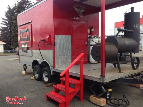 2013 - 8.6' x 23'  BBQ Pit Rig Food Concession Trailer with Porch.