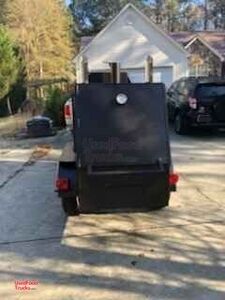 Ready to Use Open Barbecue Smoker Tailgating Trailer Shape