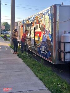 Fully Equipped - 8' x 36' Mobile Kitchen Food Concession Trailer w/ Bathroom + Porch