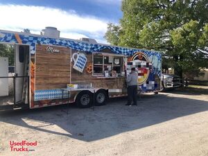 Fully Equipped - 8' x 36' Mobile Kitchen Food Concession Trailer w/ Bathroom + Porch