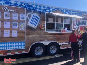 Fully Equipped - 8' x 36' Mobile Kitchen Food Concession Trailer w/ Bathroom + Porch