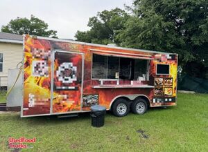 2017 8' x 18' Loaded Mobile Kitchen Concession Trailer