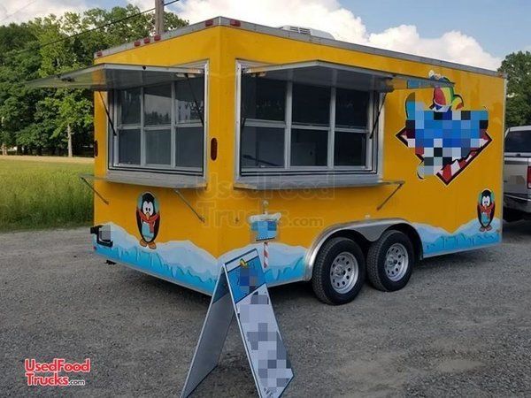 8' x 16' Shaved Ice Concession Trailer