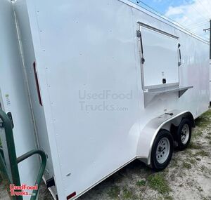Pristine Licensed 2022 - 7' x 16' Kitchen Food Concession Trailer with Pro-Fire