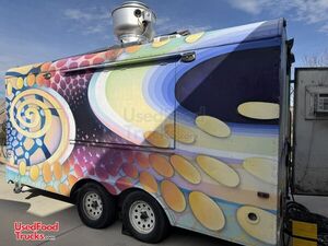2016 8.5' x 16.5' Cargo Craft Kitchen Food Concession Trailer with Fire Suppression
