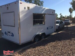 Fully-Stocked 2014 8' x 16' Kitchen Food Trailer / Mobile Kitchen.