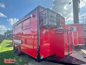 2025 8' x 16' Kitchen Food Concession Trailer with Fire Suppression System