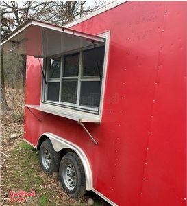 Rarely Used 2015 8' x 16' Covered Wagon Snowball/Shaved Ice Concession Trailer