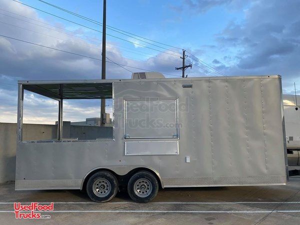 Brand New Mint 2020 8.5' x 20' Food Concession Trailer with Porch