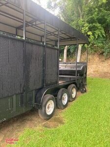22' Barbecue Concession Trailer with Commercial Heavy-Duty Smoker