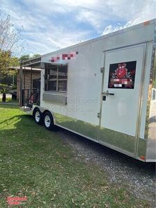 Commercial Barbecue Concession Trailer with Porch / Mobile Kitchen