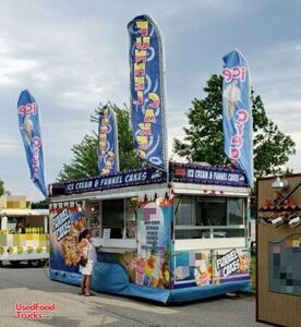 Carnival Style 2004 24' Ice Cream and Funnel Cake Concession Trailer.