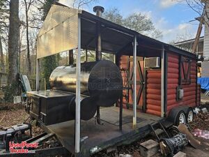 2005 8.5' x 24' Barbecue Food Concession Trailer Mobile Cabin Smoker
