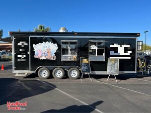 2022 Kitchen Food Concession Trailer with Porch + Pro Fire System