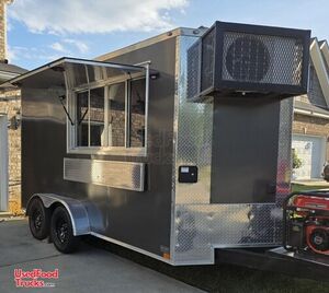 Loaded 2025 7' x 14' Food Concession Trailer Mobile Kitchen w/ Pro Fire System