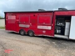 2021 Cargo Mate 8' x 28' Mobile Barbecue Rig Concession Trailer with Bathroom