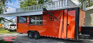 2024 8.5' x 24' Food Kitchen Concession Trailer Mobile Vending Unit w/ Pro Fire System
