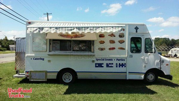 Low Mileage Chevrolet 350 Step Van Used Mobile Kitchen Food Truck.