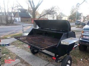 Mobile Barbecue Unit / Open BBQ Smoker Tailgating Trailer -Works Great